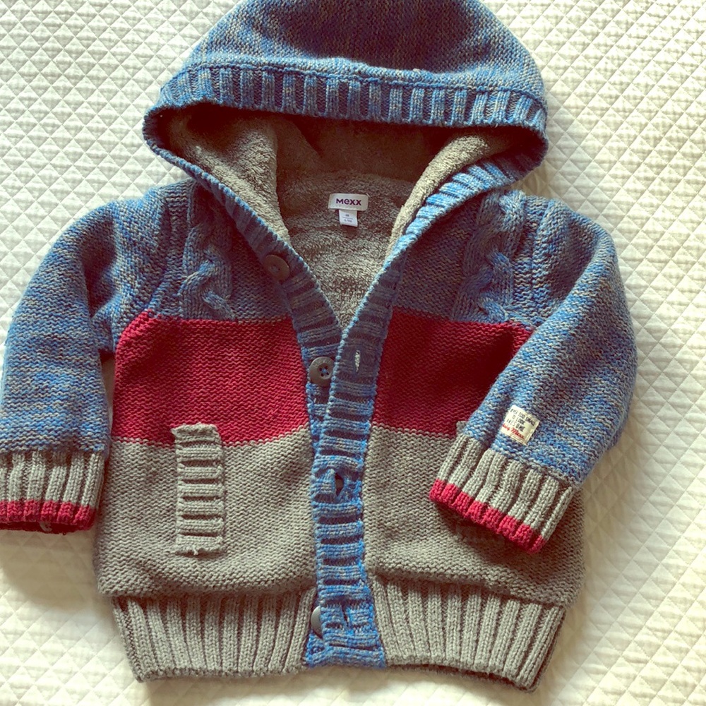Mexx button up fleece lined hooded sweater